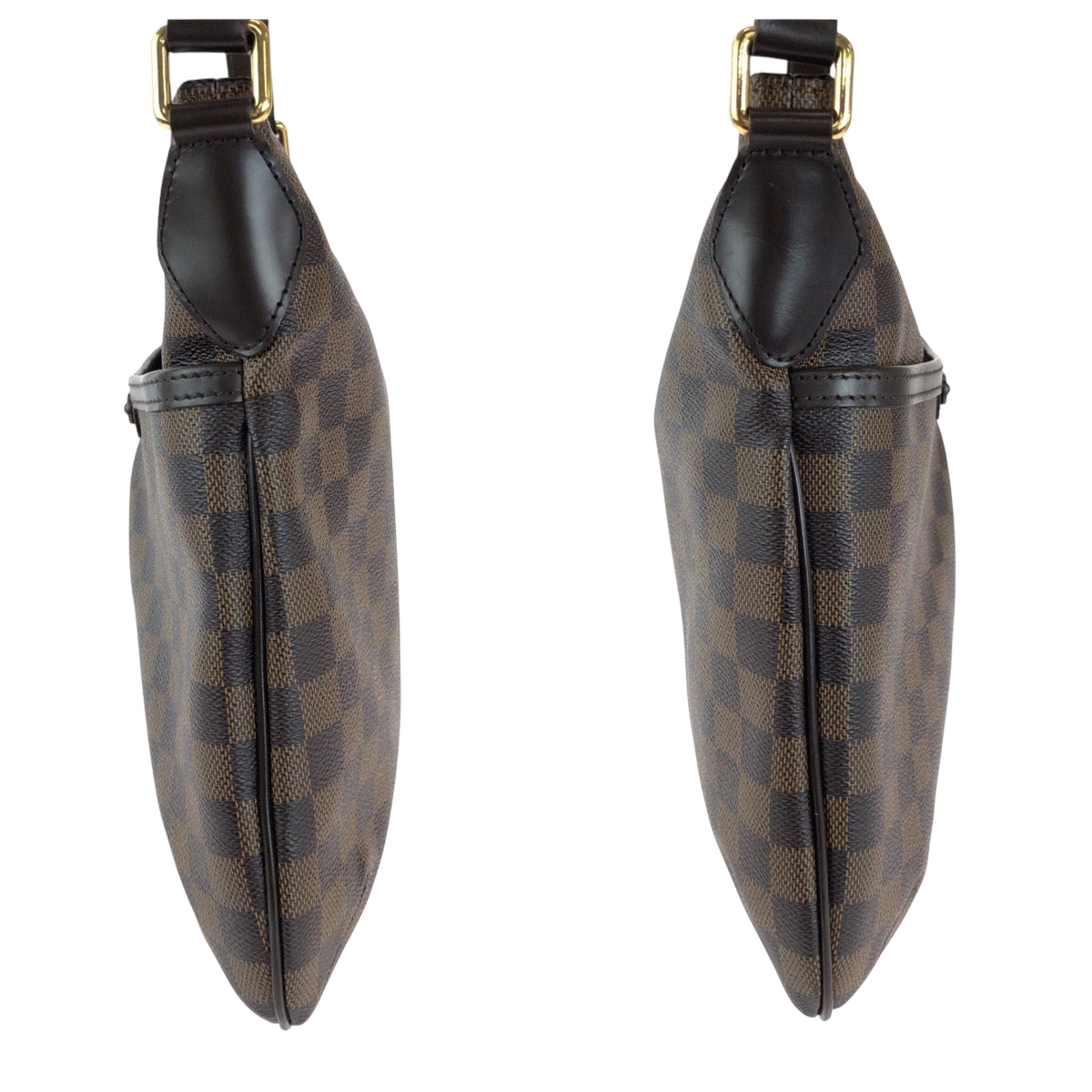 14207
LOUIS VUITTON ルイヴィトン ダミエ エベヌ ブルームズベリPM ブラウン ゴールド金具 PVC N42251 ショルダーバッグ 斜め掛け  レディース A77