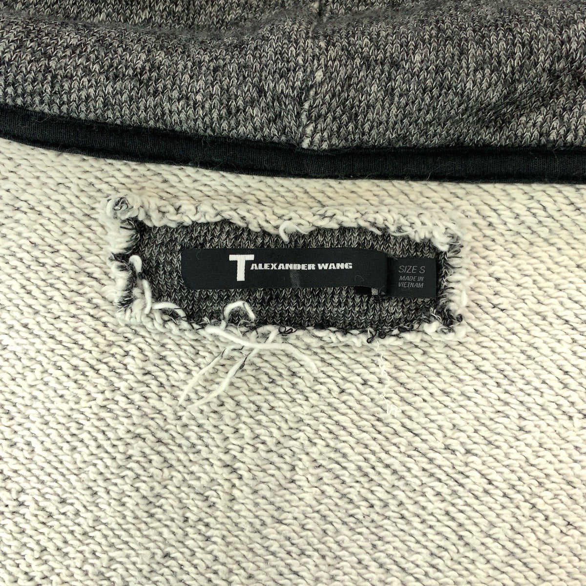 13779
Alexander Wang アレキサンダーワン サイズS グレー シルバー金具 コットン パーカー ジップパーカー レディース AB5