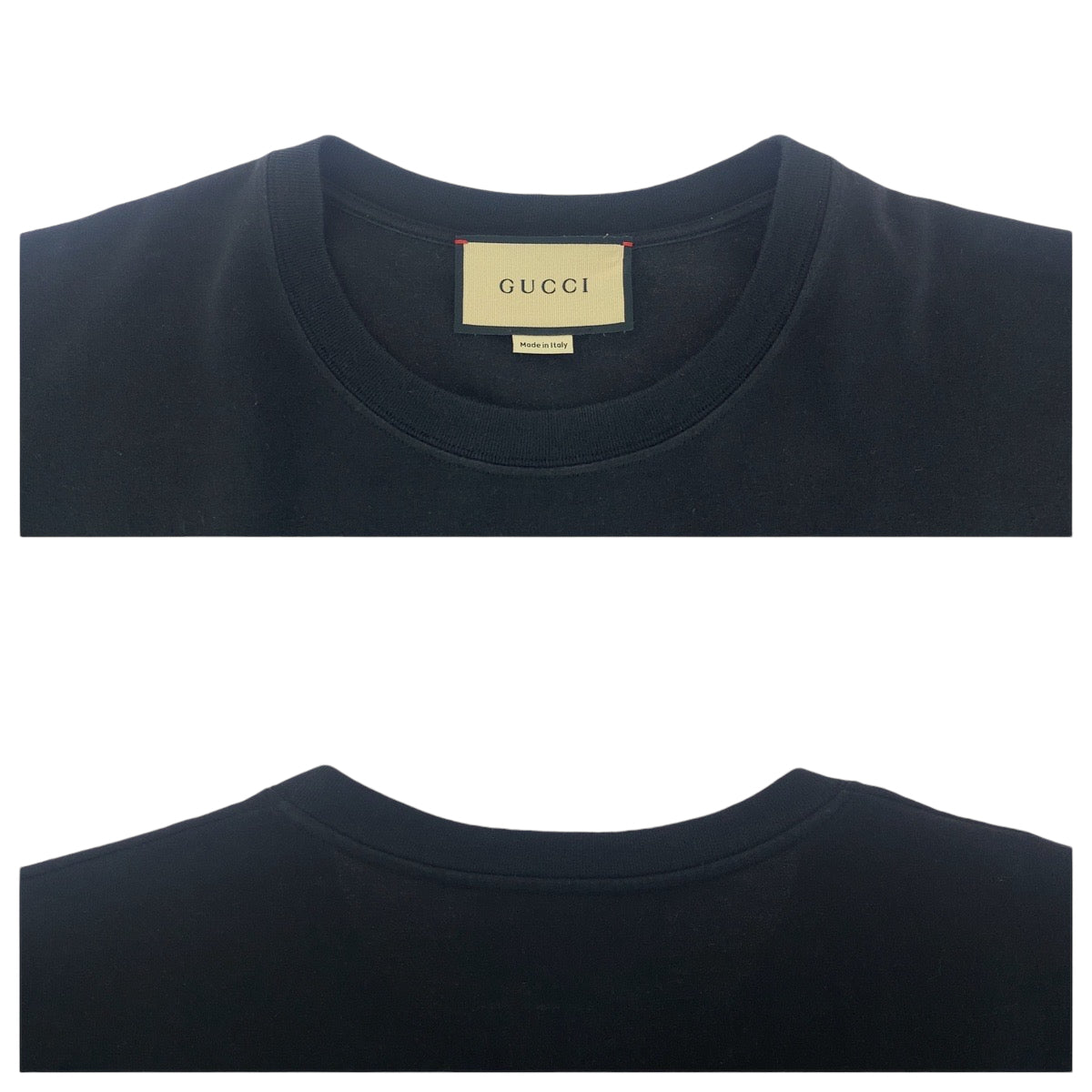 13780
GUCCI グッチ ロゴ サイズS ブラック マルチカラー コットン 616036 半袖Tシャツ カットソー  メンズ