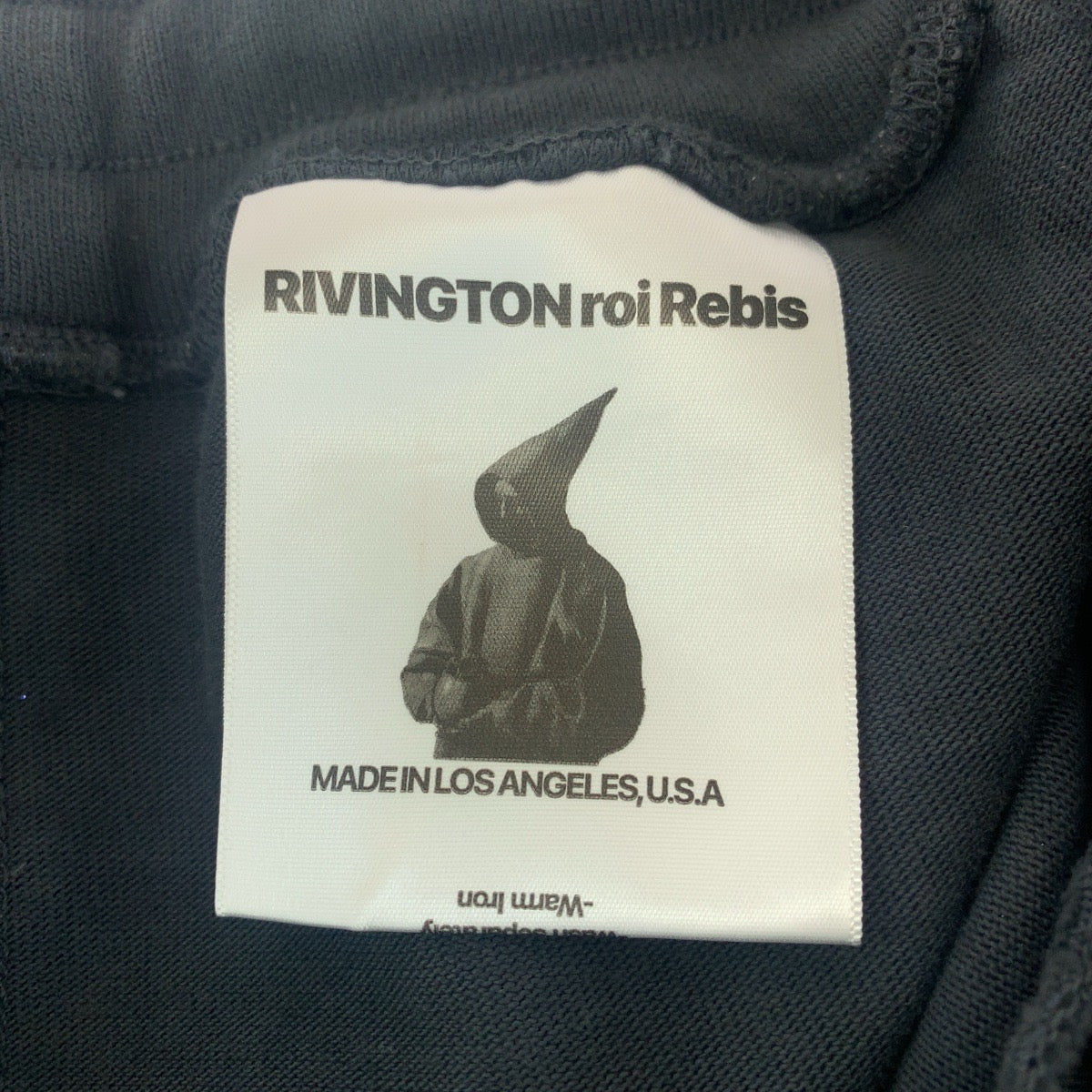 RRR 123 RIVNGTON roi Rebis Rivington Roy Rebis Black White Cotton Shorts Half Pants Men's