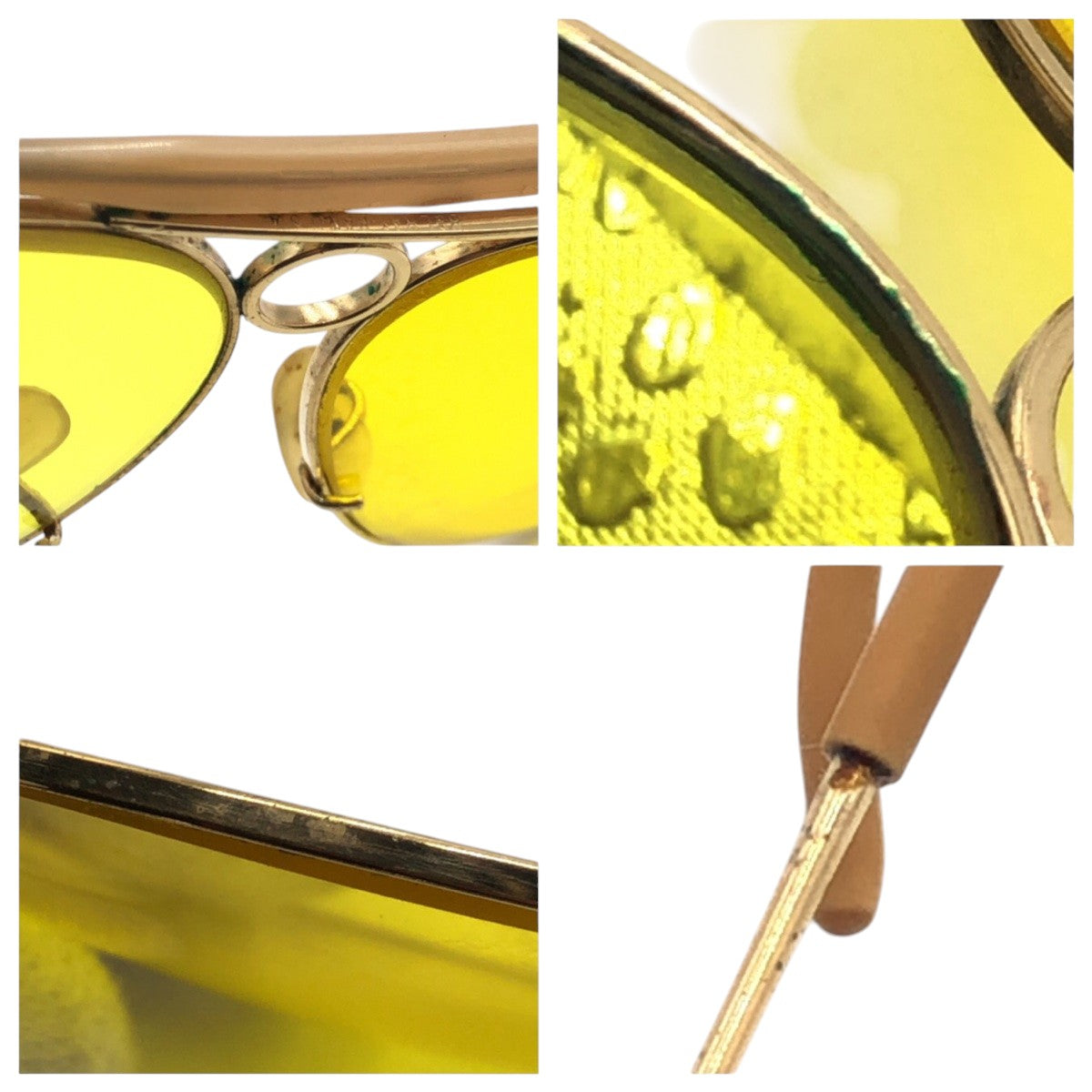 13790
Ray-Ban レイバン ヴィンテージ B&L RAY-BAN U.S.A シューター イエロー ゴールド メタル サングラス ティアドロップ  メンズ