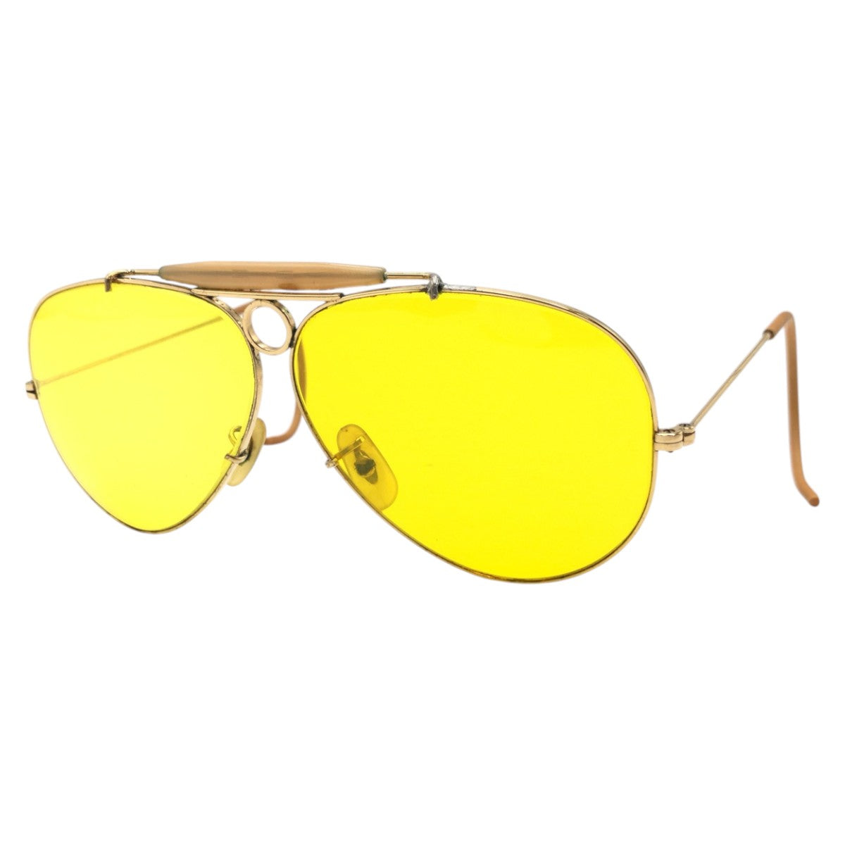 13790
Ray-Ban レイバン ヴィンテージ B&L RAY-BAN U.S.A シューター イエロー ゴールド メタル サングラス ティアドロップ  メンズ