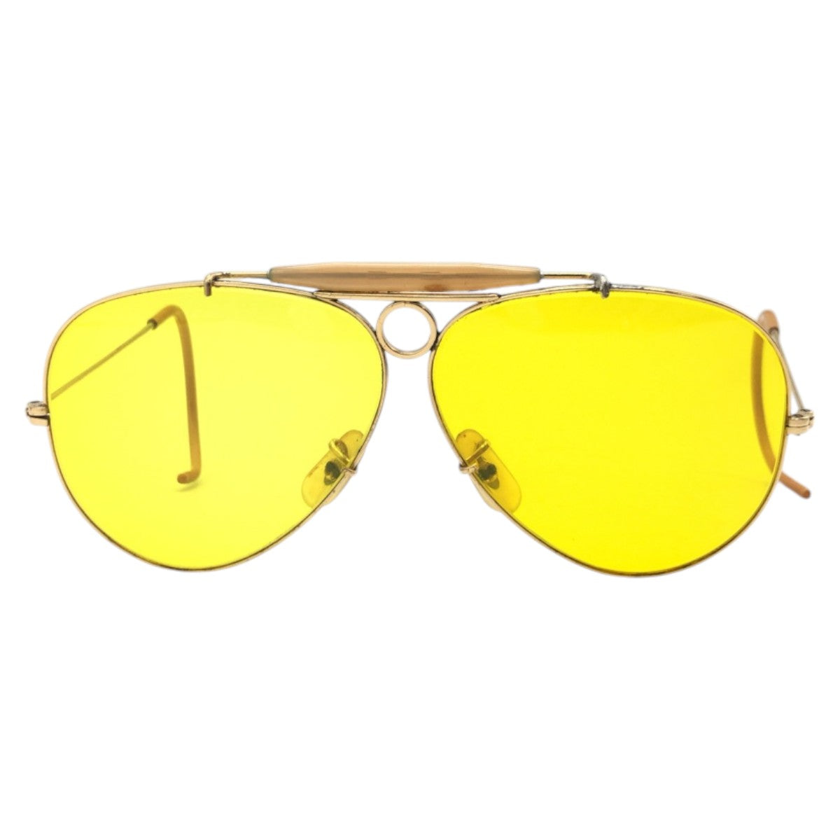 13790
Ray-Ban レイバン ヴィンテージ B&L RAY-BAN U.S.A シューター イエロー ゴールド メタル サングラス ティアドロップ  メンズ