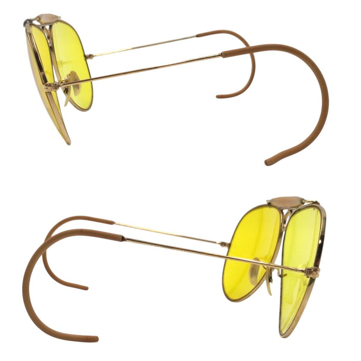 13790
Ray-Ban レイバン ヴィンテージ B&L RAY-BAN U.S.A シューター イエロー ゴールド メタル サングラス ティアドロップ  メンズ