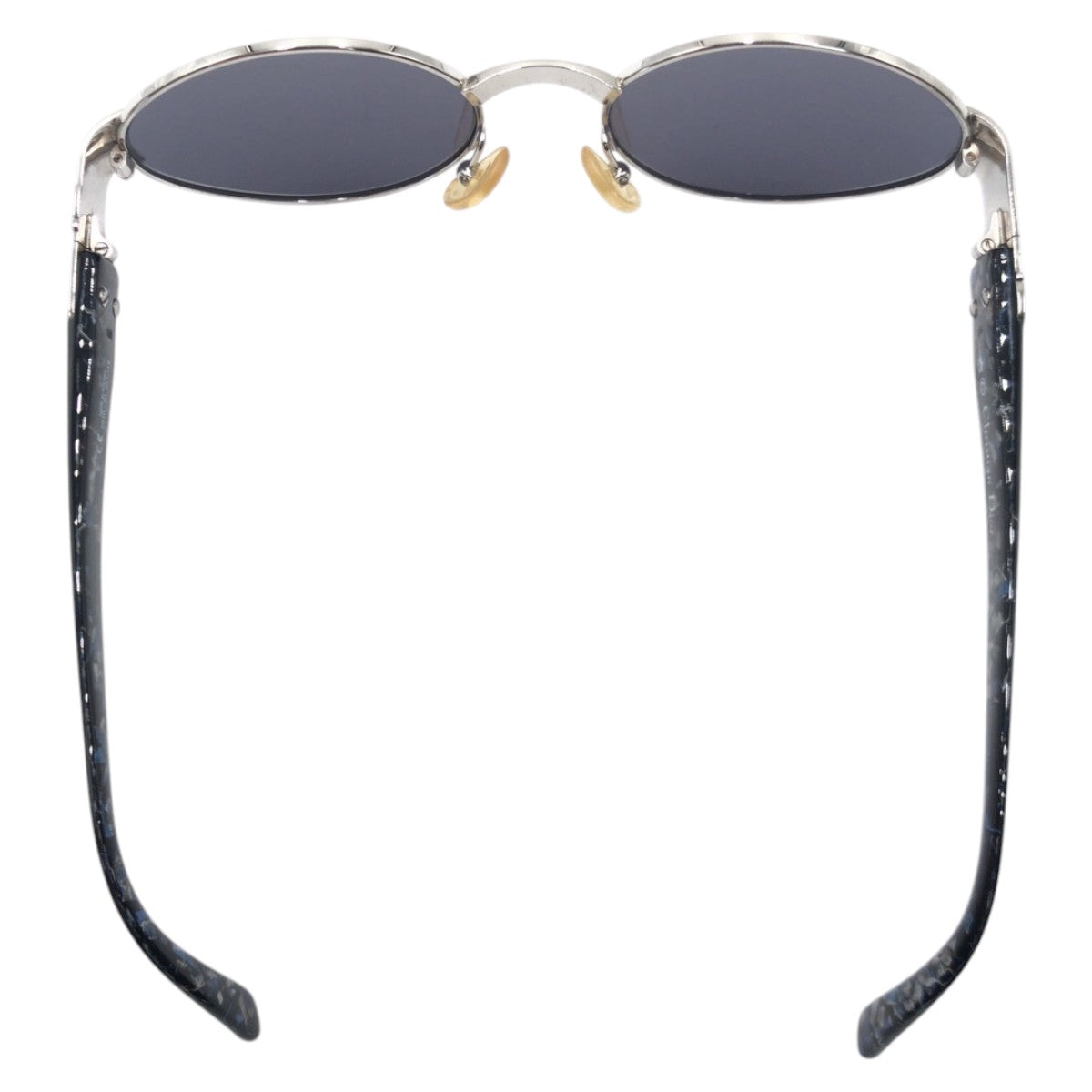 13798
Christian Dior クリスチャンディオール ヴィンテージ CDロゴ シルバー ブルー プラスチック 2910 70 52□18 サングラス ラウンド  レディース