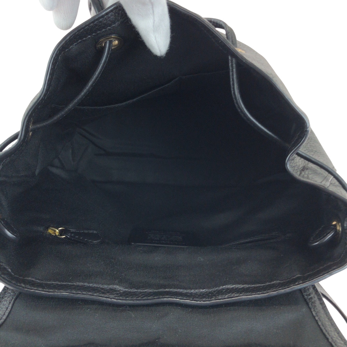 14221
COACH コーチ ロゴ ブラック 黒 ゴールド金具 レザー F72645 リュックサック バックパック  レディース