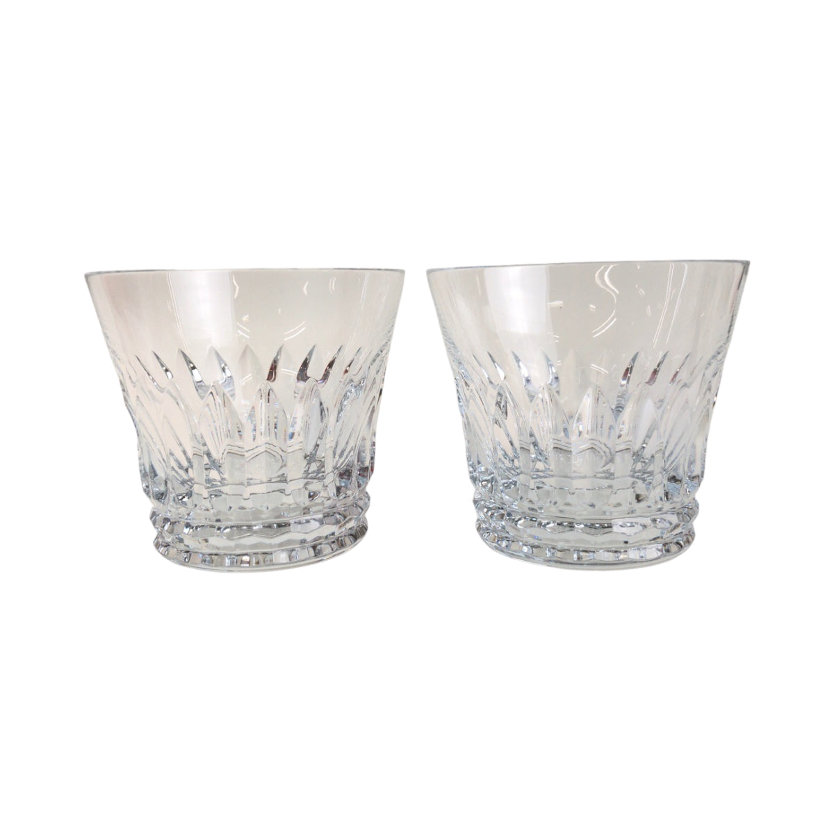 13807
Baccarat バカラ クリア ガラス ペアロックグラス セット  メンズ