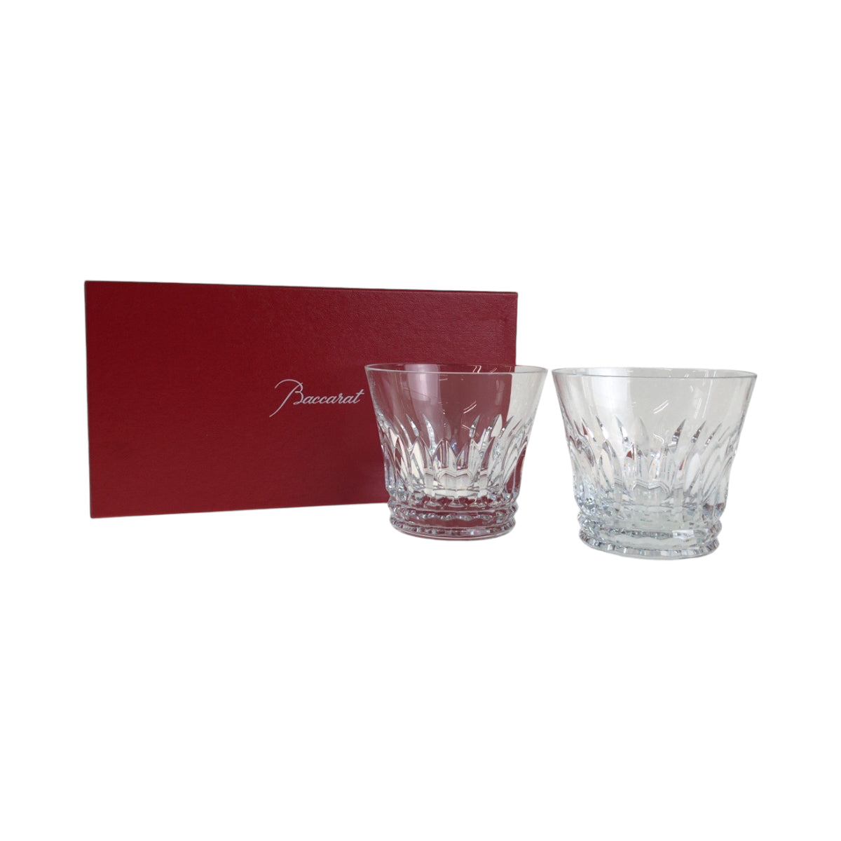 13807
Baccarat バカラ クリア ガラス ペアロックグラス セット  メンズ