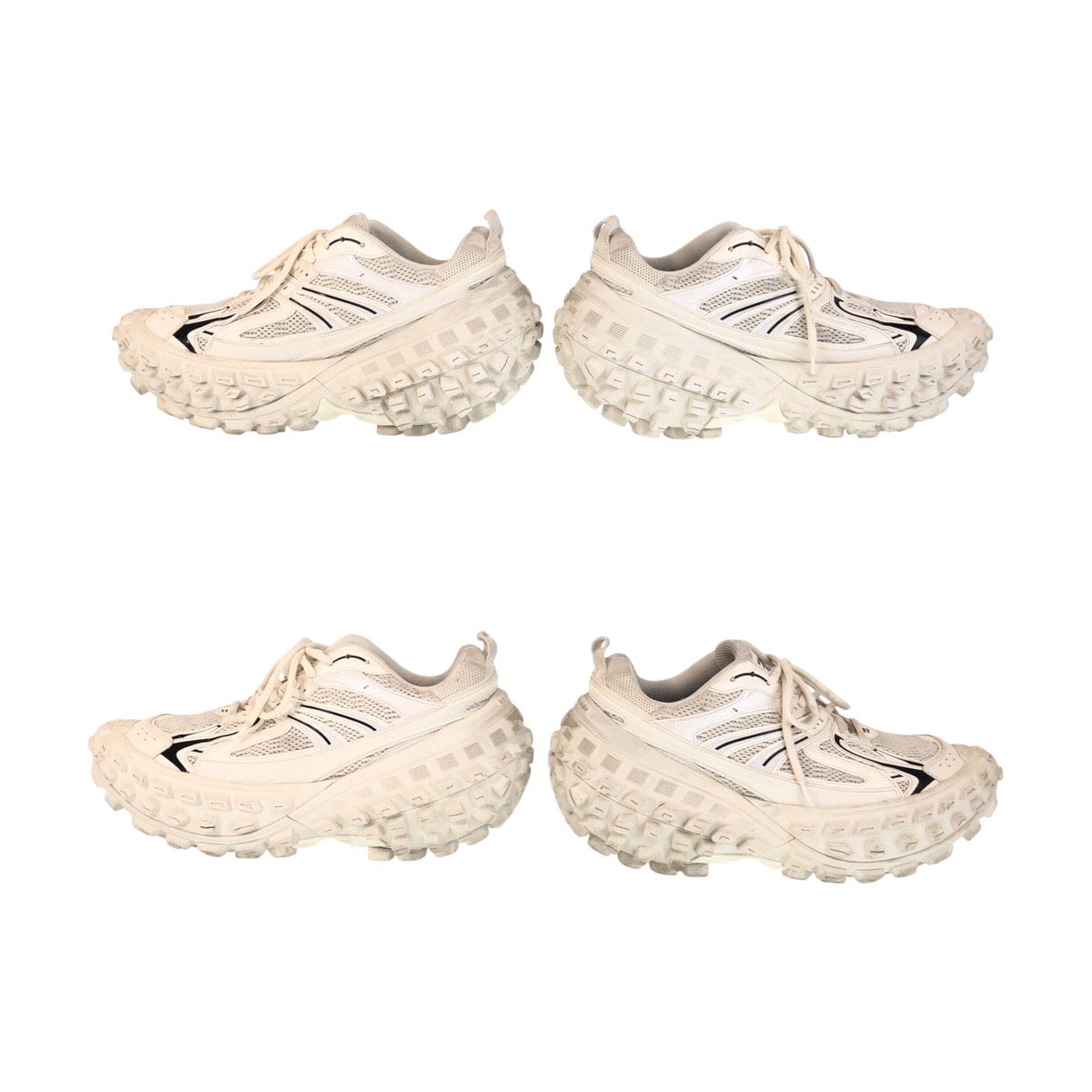 13808
BALENCIAGA バレンシアガ バウンサー Defender ディフェンダー ホワイト ブラック ラバー / ナイロン 685613 スニーカー ローカット  メンズ