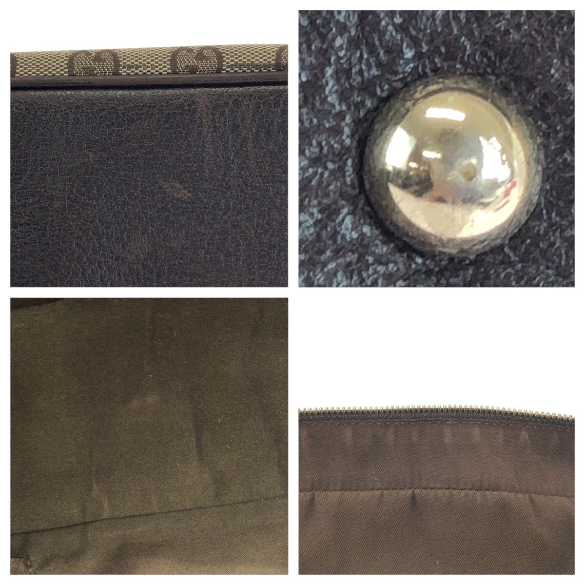 14225
GUCCI グッチ シェリーライン プリンシー ブラウン ゴールド金具 GGキャンバス / レザー 161720 ショルダーバッグ ミニボストンバッグ  レディース