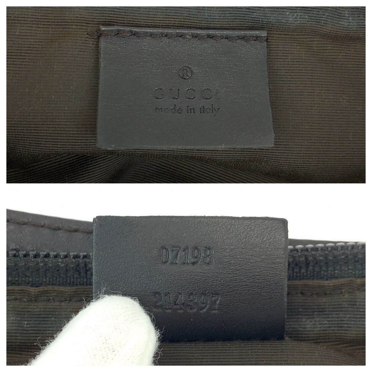 13812
GUCCI グッチ ブラウン シルバー金具 GGキャンバス 7198 ハンドバッグ アクセサリーポーチ  レディース