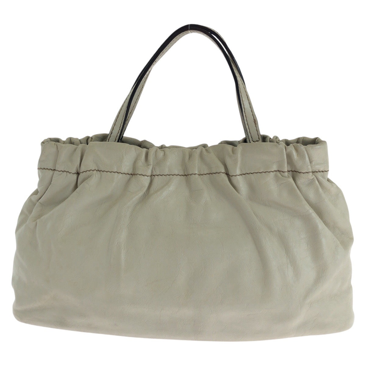 14227
GUCCI グッチ クレスト オフホワイト クリーム ゴールド金具 レザー 212994 トートバッグ ハンドバッグ  レディース