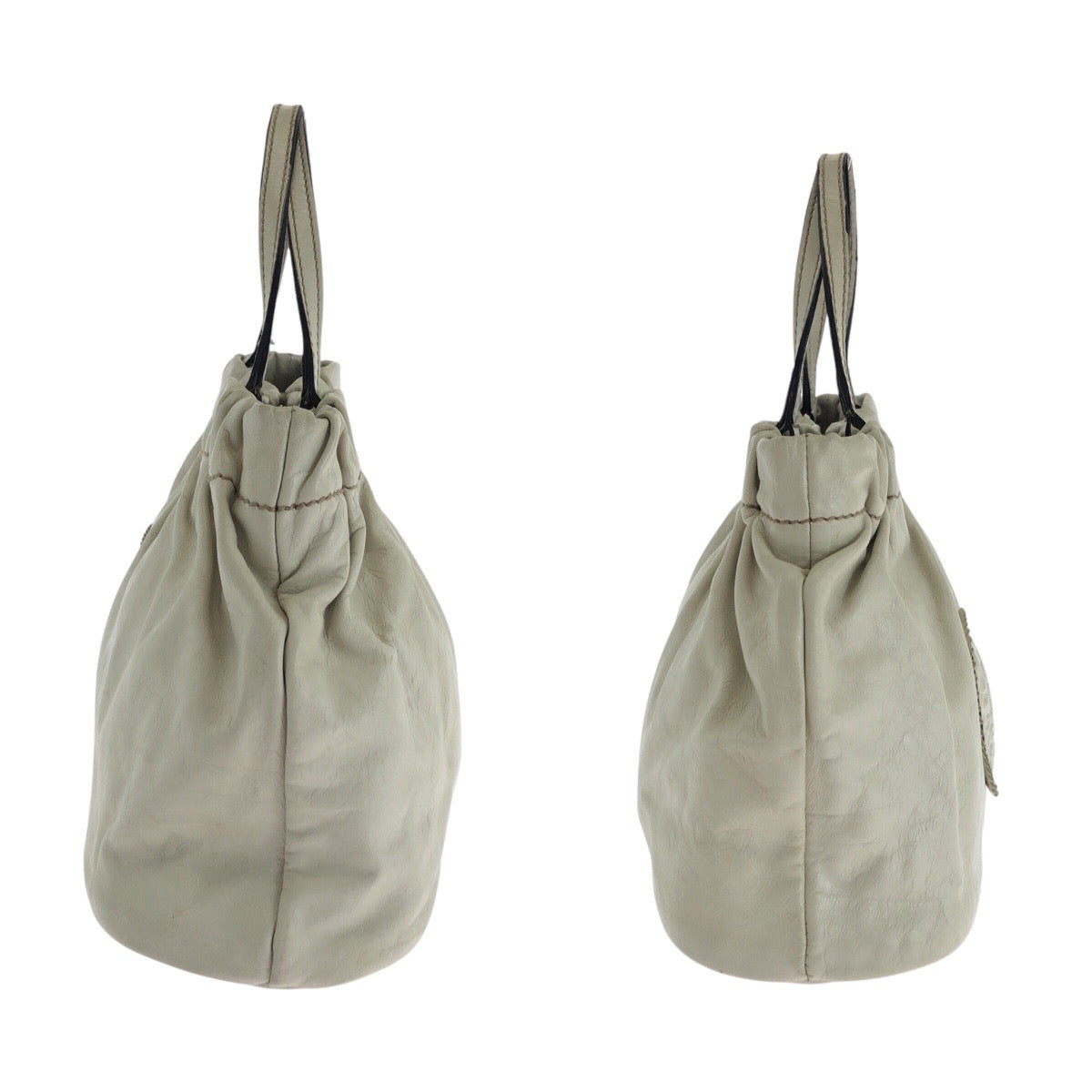 14227
GUCCI グッチ クレスト オフホワイト クリーム ゴールド金具 レザー 212994 トートバッグ ハンドバッグ  レディース