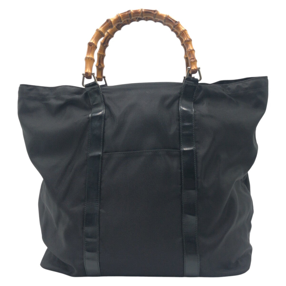 GUCCI グッチ バンブー ブラック 黒 コットン 002 2058 0412 5 ハンドバッグ トートバッグ  レディース