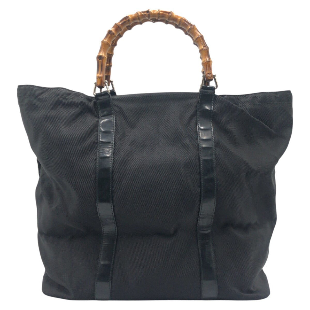 GUCCI グッチ バンブー ブラック 黒 コットン 002 2058 0412 5 ハンドバッグ トートバッグ  レディース