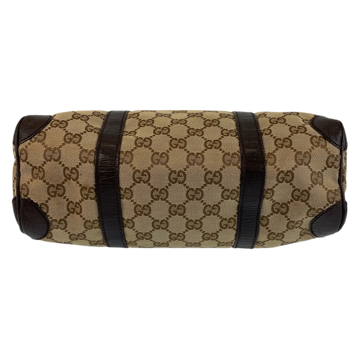 14230
GUCCI グッチ ベージュ ブラウン GGキャンバス / レザー 30458 ハンドバッグ ボストンバッグ  レディース