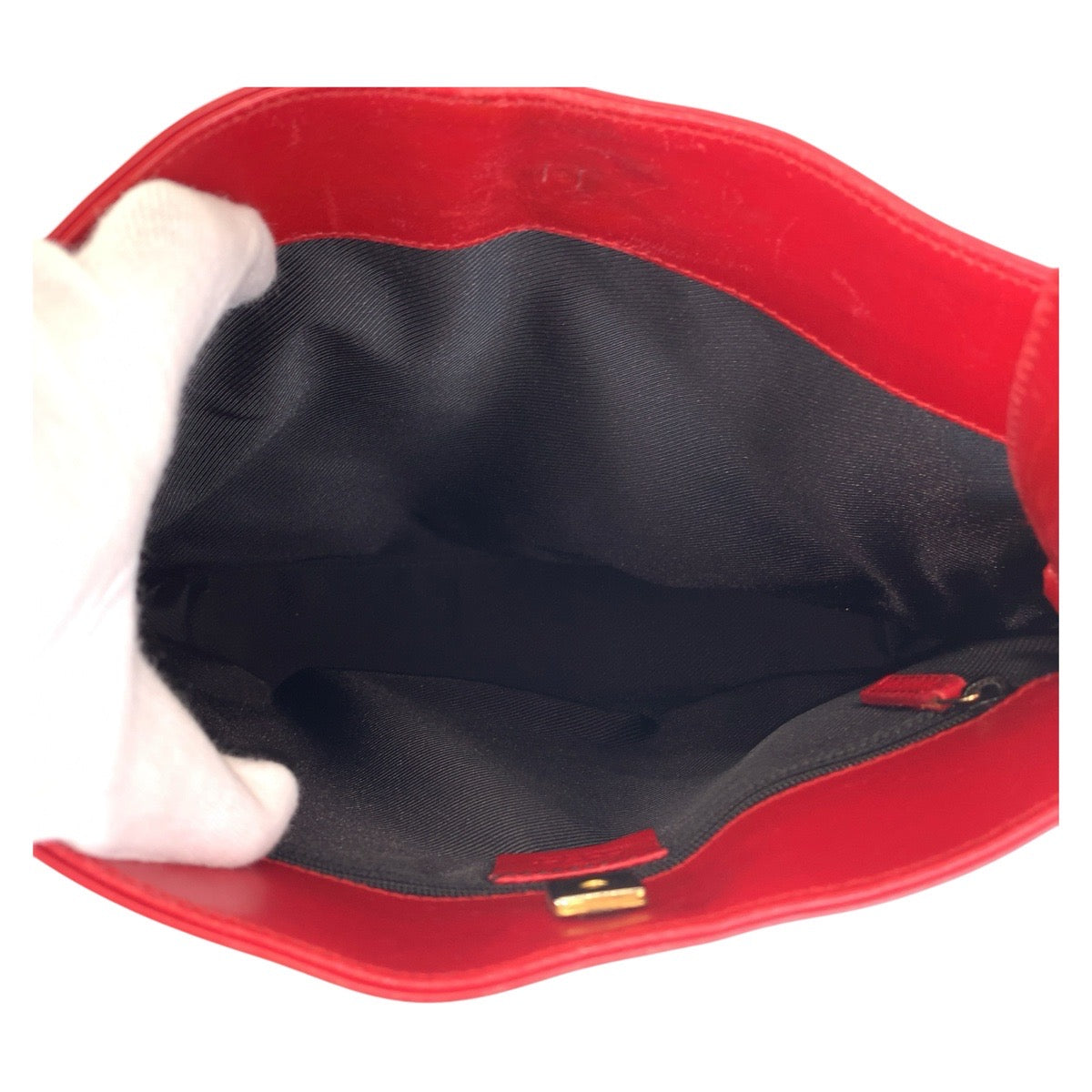 14235
GUCCI グッチ レッド ベージュ ゴールド金具 GGキャンバス / レザー 001 4231 ショルダーバッグ  レディース