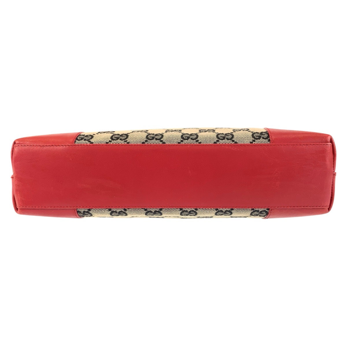 14235
GUCCI グッチ レッド ベージュ ゴールド金具 GGキャンバス / レザー 001 4231 ショルダーバッグ  レディース