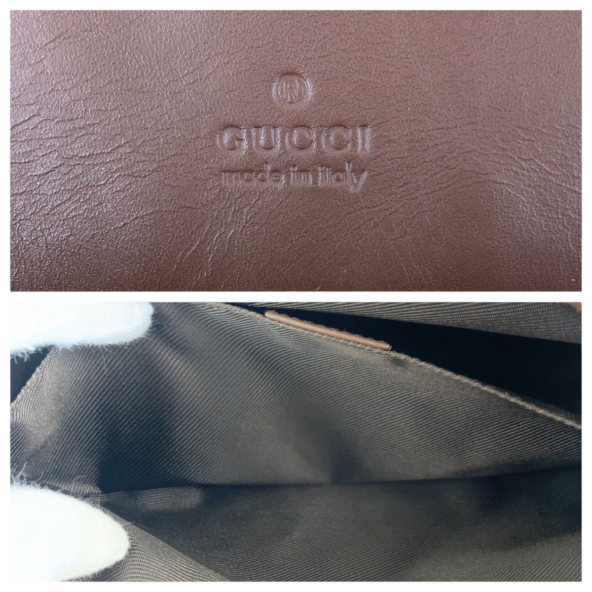 14236
GUCCI グッチ ブラウン シルバー金具 GGキャンバス / レザー 28562 ショルダーバッグ メッセンジャーバッグ 男女兼用  レディース