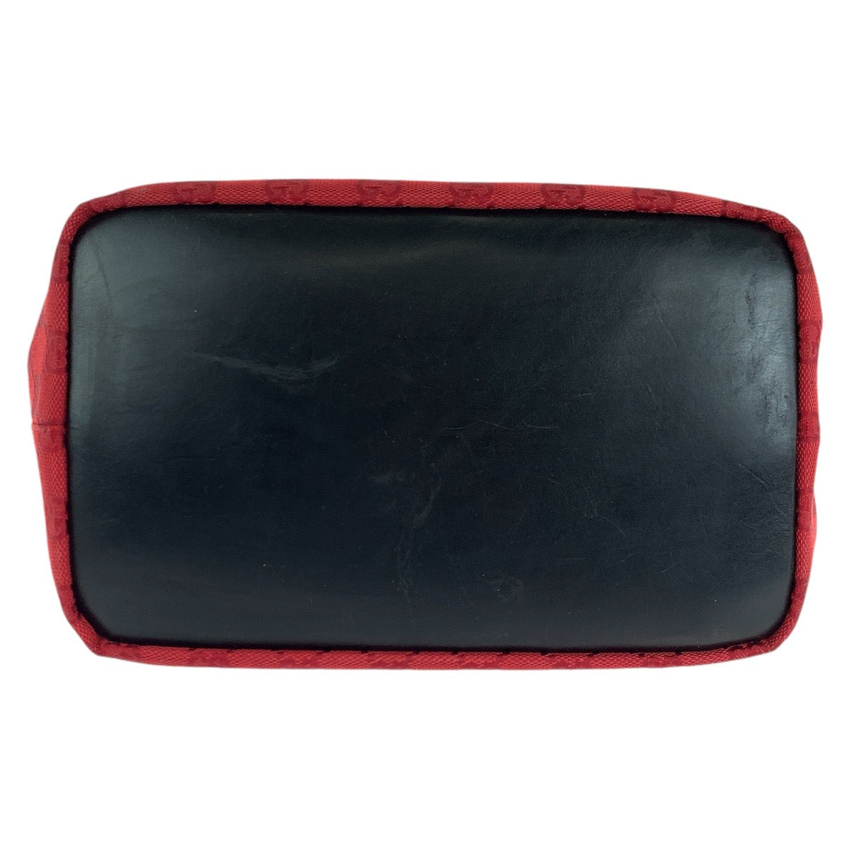 14243
GUCCI グッチ バンブー レッド ブラック ガンメタ金具 GGキャンバス / レザー 000 0531 ショルダーバッグ  レディース