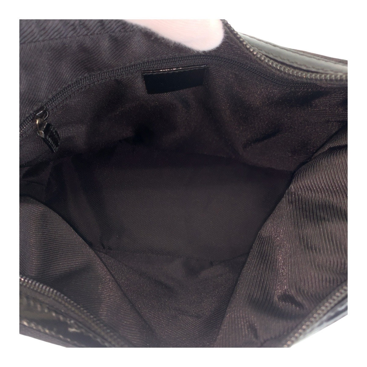 14245
GUCCI グッチ ブラック 黒 ゴールド金具 GGキャンバス ショルダーバッグ ホーボー  レディース