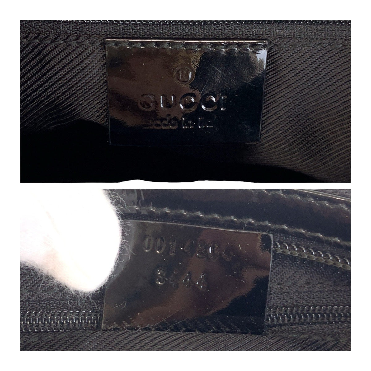 14245
GUCCI グッチ ブラック 黒 ゴールド金具 GGキャンバス ショルダーバッグ ホーボー  レディース