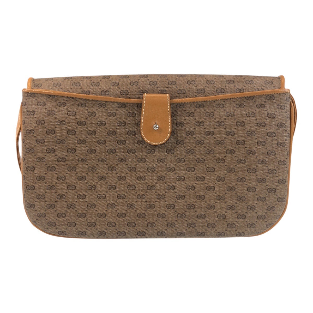 13819
GUCCI グッチ オールドグッチ マイクロGG ブラウン キャメル PVC / レザー 004 256 斜め掛け ショルダーバッグ メッセンジャーバッグ  レディース