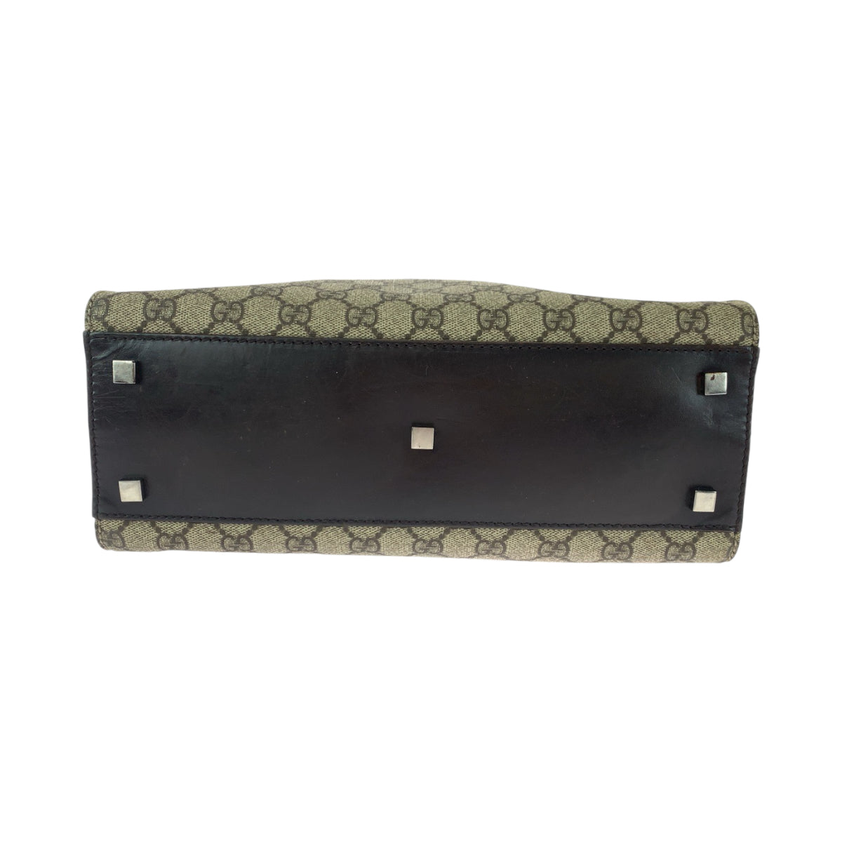 14246
GUCCI グッチ ベージュ ブラウン GGスプリームキャンバス 91249 トートバッグ ハンドバッグ  レディース