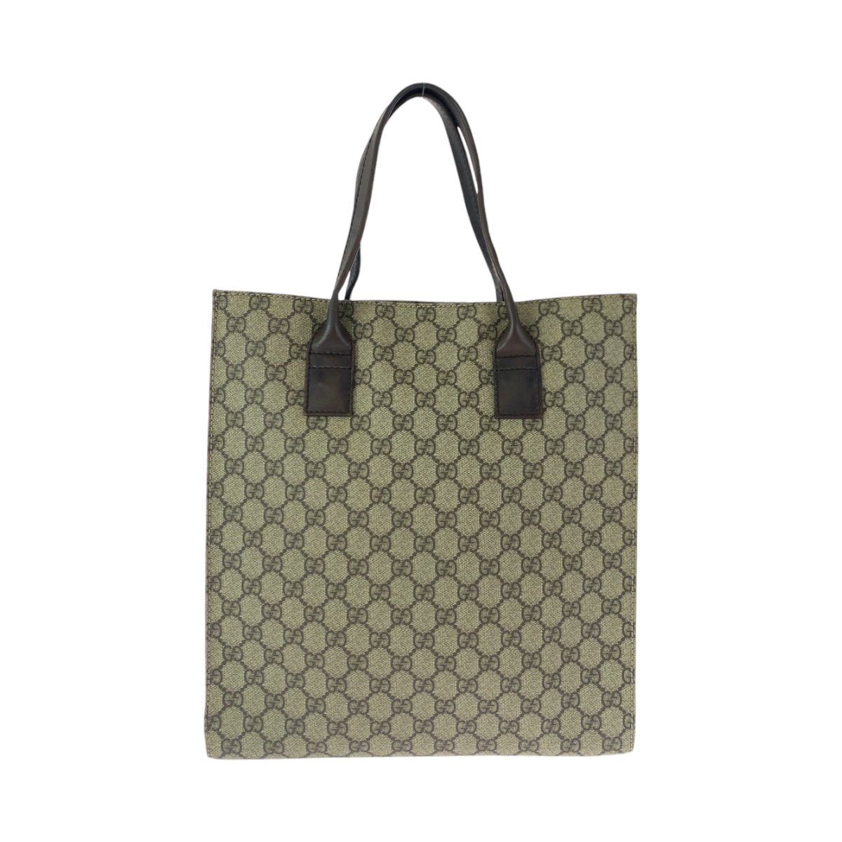 14246
GUCCI グッチ ベージュ ブラウン GGスプリームキャンバス 91249 トートバッグ ハンドバッグ  レディース