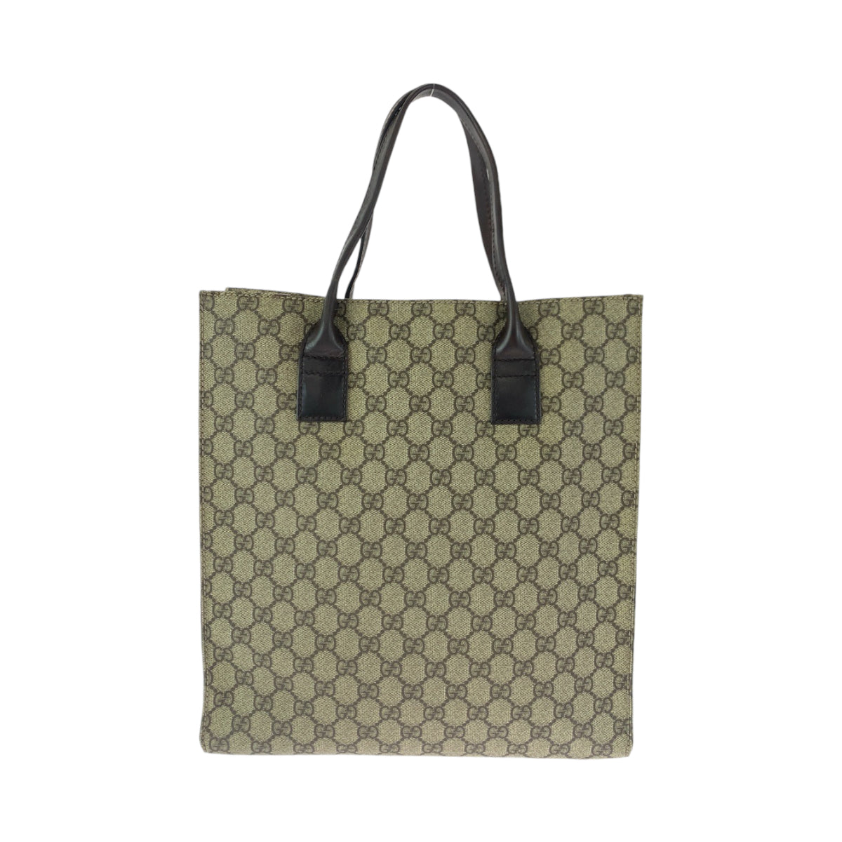 14246
GUCCI グッチ ベージュ ブラウン GGスプリームキャンバス 91249 トートバッグ ハンドバッグ  レディース