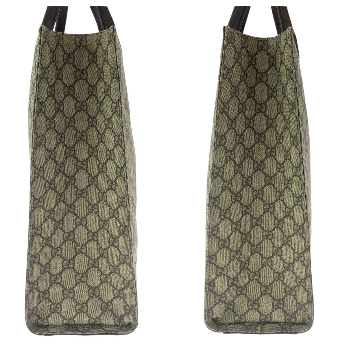 14246
GUCCI グッチ ベージュ ブラウン GGスプリームキャンバス 91249 トートバッグ ハンドバッグ  レディース