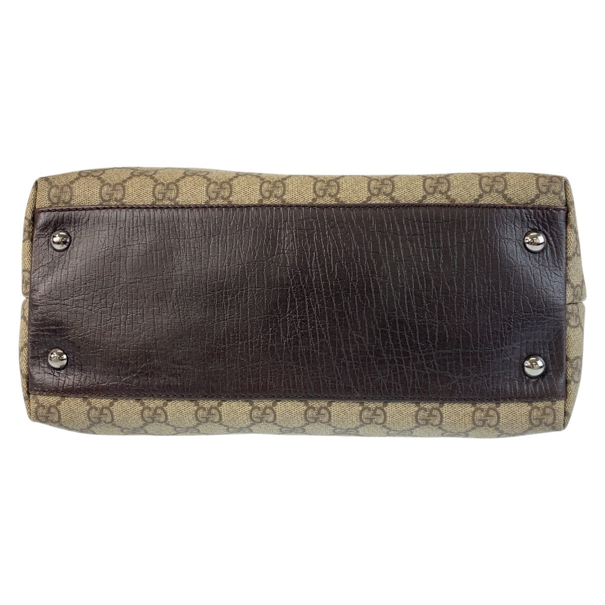 14248
GUCCI グッチ ブラウン GGスプリームキャンバス / レザー 131220 トートバッグ  レディース