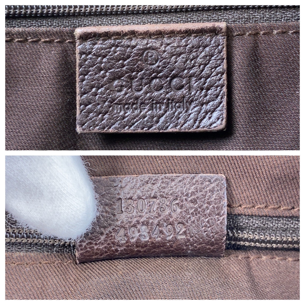 14254
GUCCI グッチ ベージュ ブラウン ゴールド金具 GGキャンバス / レザー 130736 トートバッグ ショルダーバッグ  レディース