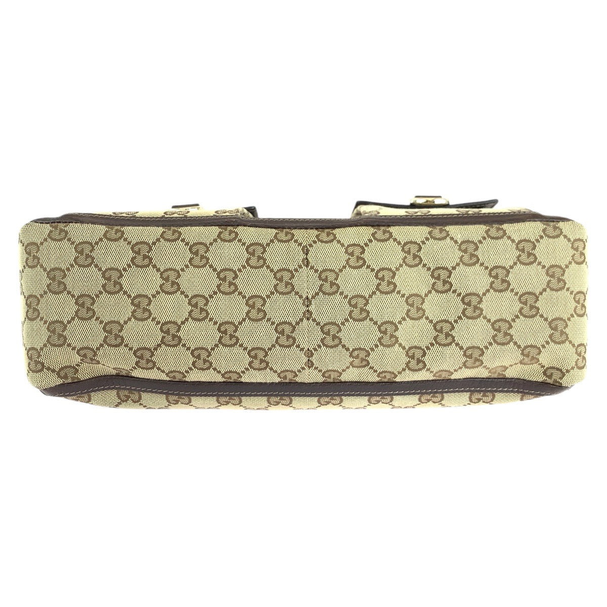 14257
GUCCI グッチ アビー ブラウン ベージュ ゴールド金具 GGキャンバス / レザー 146247 トートバッグ ショルダーバッグ  レディース