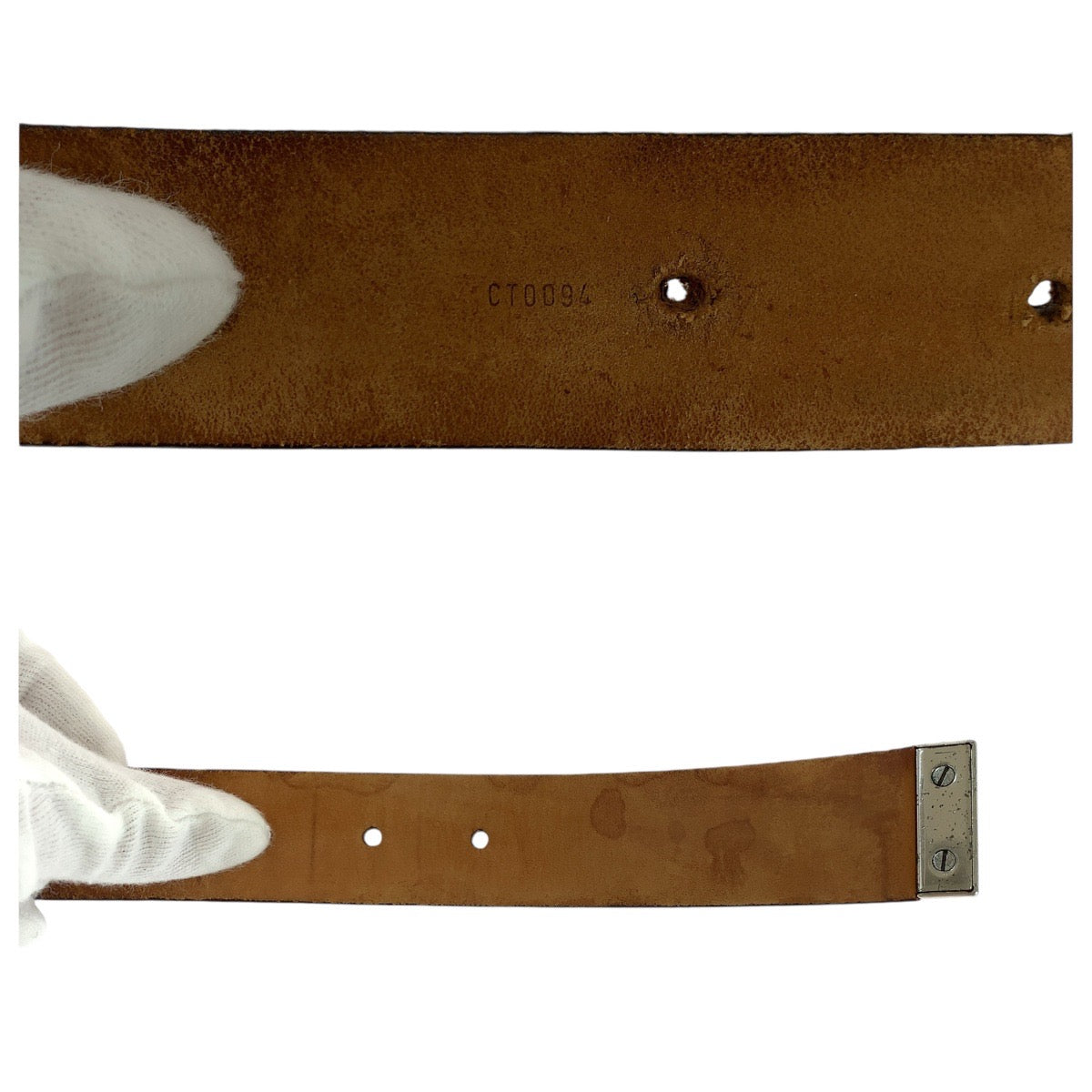 13824
LOUIS VUITTON ルイヴィトン ダミエ サンチュール キャレ 90cm/36インチ ブラウン シルバー金具 PVC / レザー M6803 ベルト  メンズ