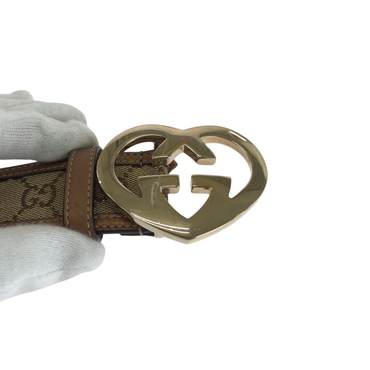 13826
GUCCI グッチ ハートロッキング 80cm/32インチ ブラウン ゴールド金具 GGキャンバス / レザー 245856 479610 80 32 ベルト 男女兼用  レディース