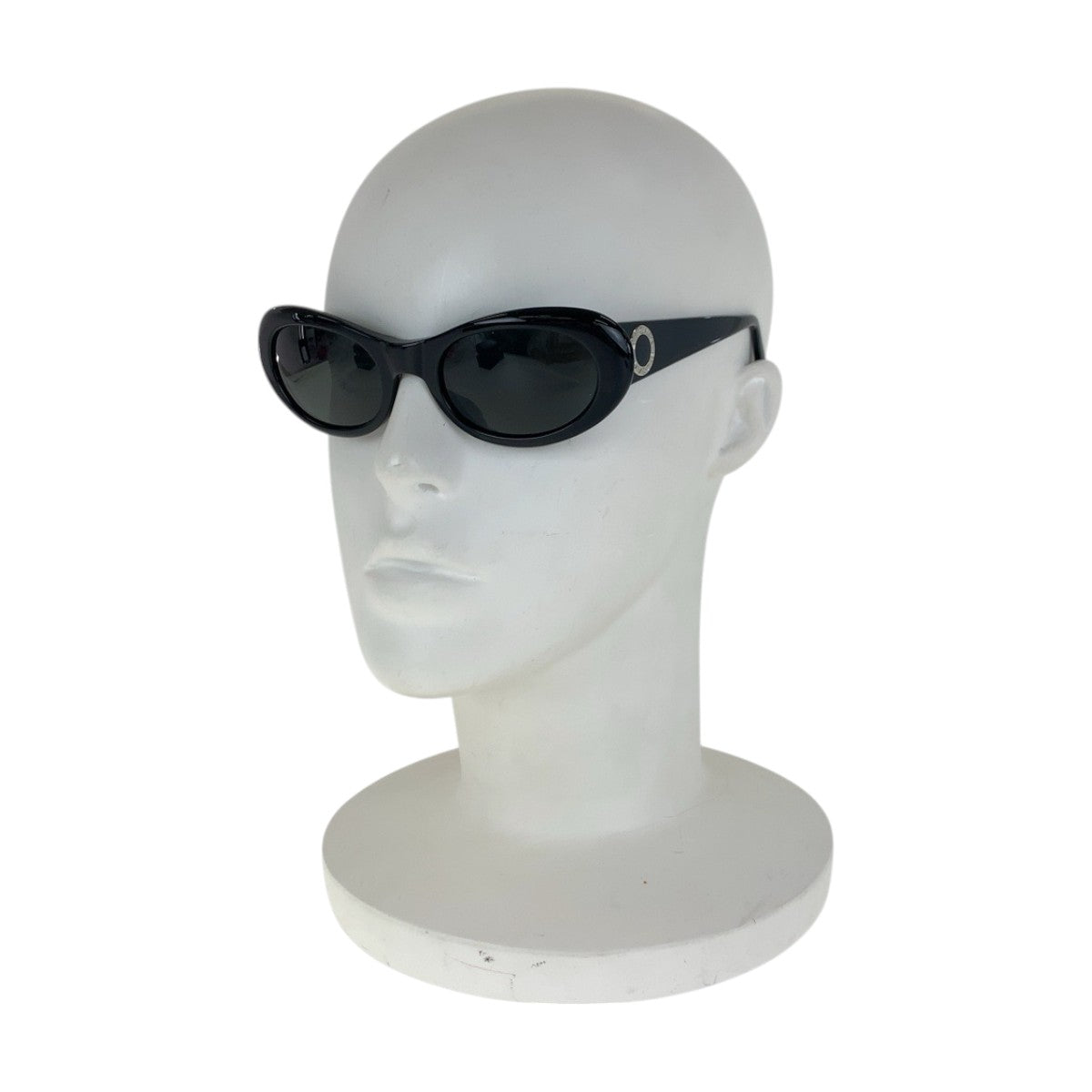14259
BVLGARI ブルガリ ビーゼロ ブラック シルバー金具 プラスチック 804 501 140 サングラス 男女兼用 オーバル  レディース ABP5