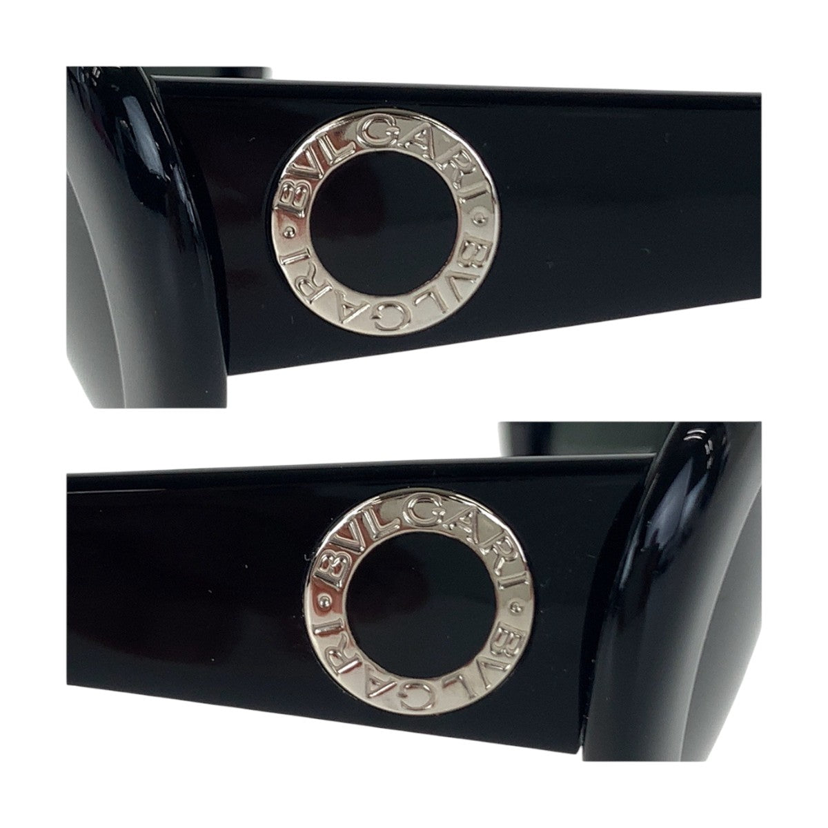 14259
BVLGARI ブルガリ ビーゼロ ブラック シルバー金具 プラスチック 804 501 140 サングラス 男女兼用 オーバル  レディース ABP5