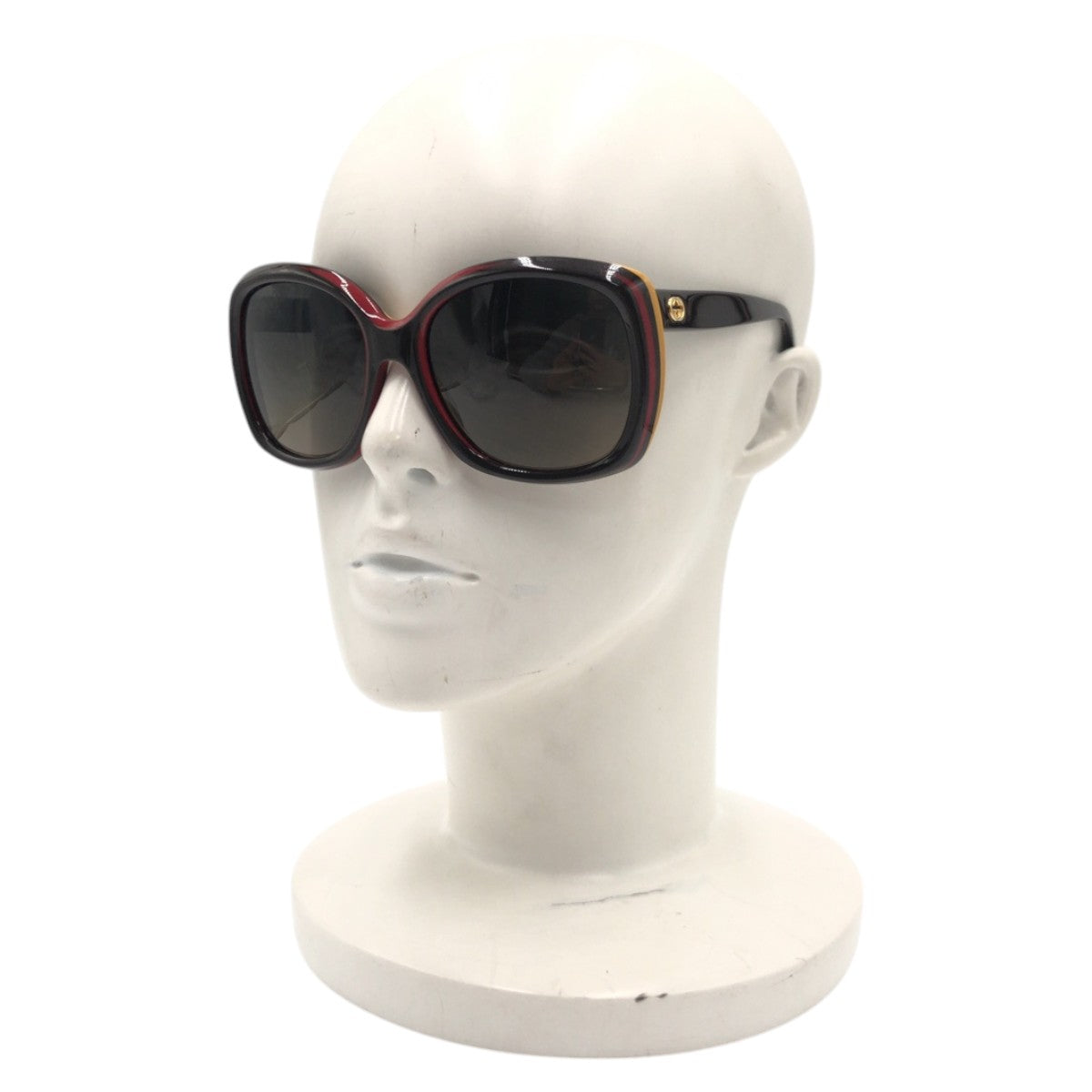 GUCCI グッチ GGロゴ ブラウン レッド オレンジ プラスチック GG3612/S 7EHR4 57◻︎18 135 サングラス バタフライ  レディース