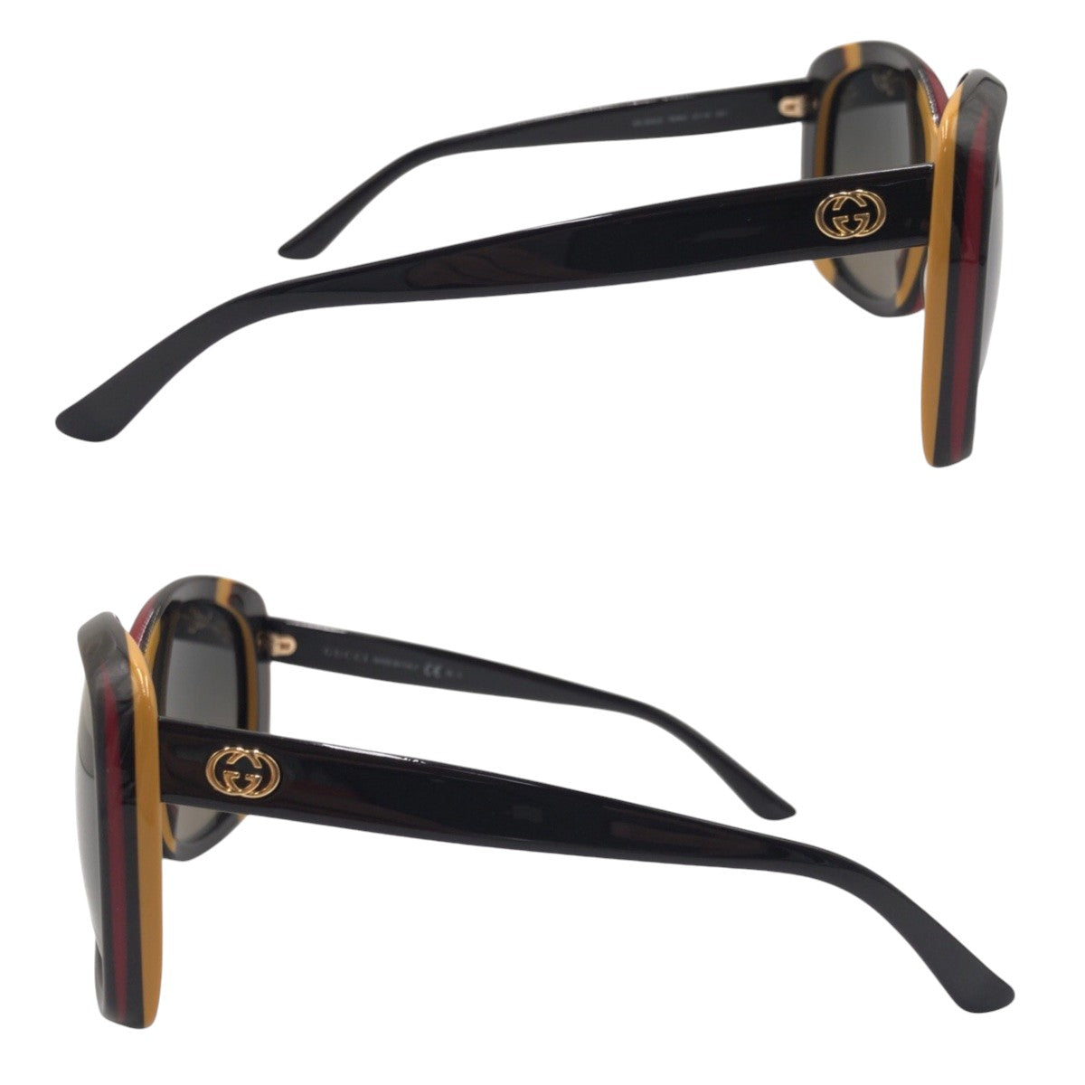 GUCCI グッチ GGロゴ ブラウン レッド オレンジ プラスチック GG3612/S 7EHR4 57◻︎18 135 サングラス バタフライ  レディース