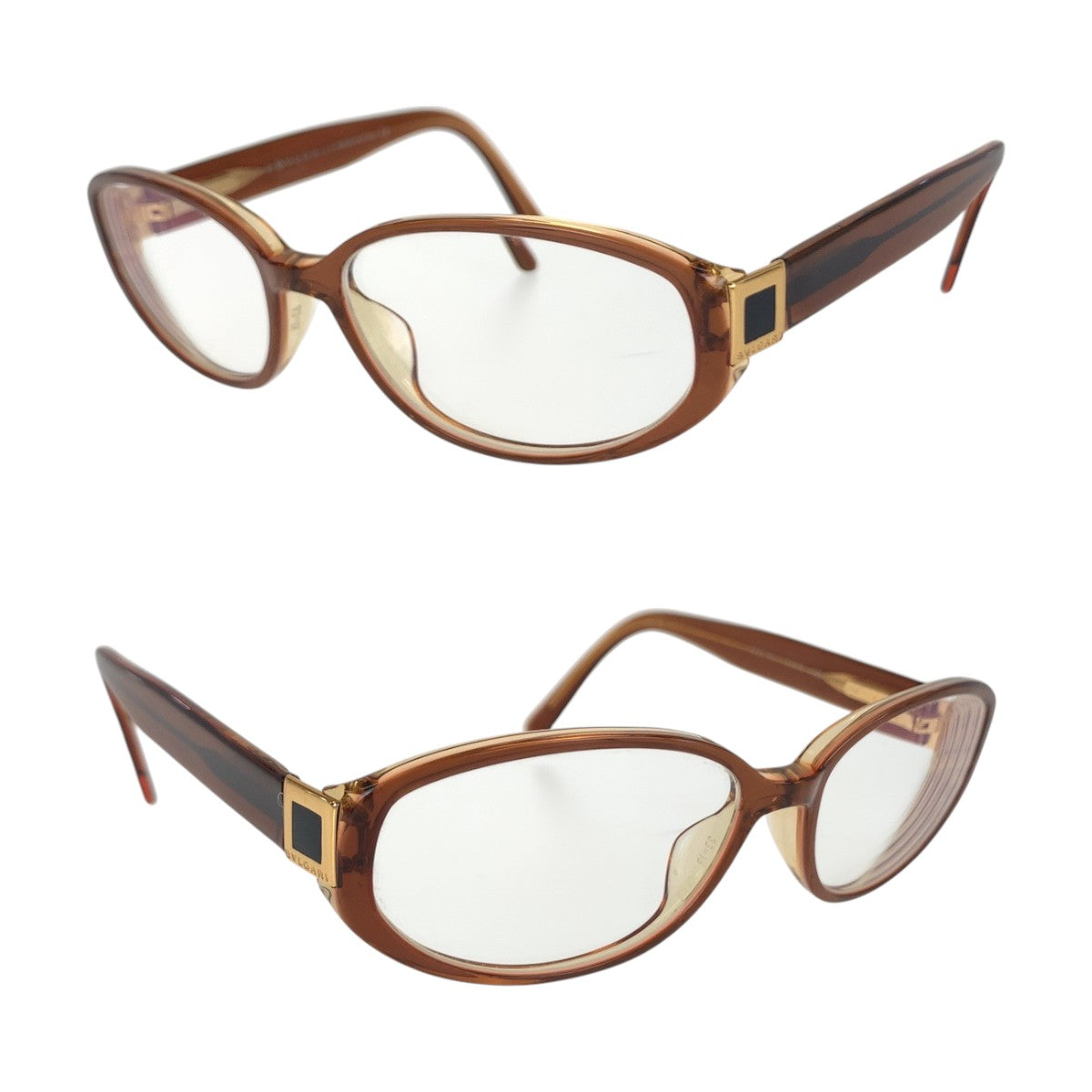 14260
BVLGARI ブルガリ ブラウン ゴールド金具 プラスチック 425 666 53◻︎15 135 メガネ 男女兼用  レディース AB