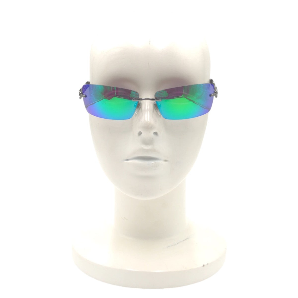 Salvatore Ferragamo サルヴァトーレフェラガモ ミラー シルバー グリーン ミラー メタル 1045 502/F8 62□15 120 サングラス スクエア  レディース