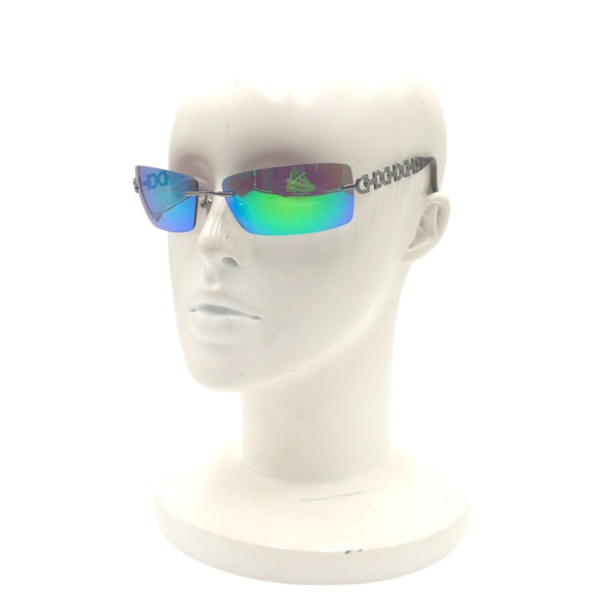 Salvatore Ferragamo サルヴァトーレフェラガモ ミラー シルバー グリーン ミラー メタル 1045 502/F8 62□15 120 サングラス スクエア  レディース