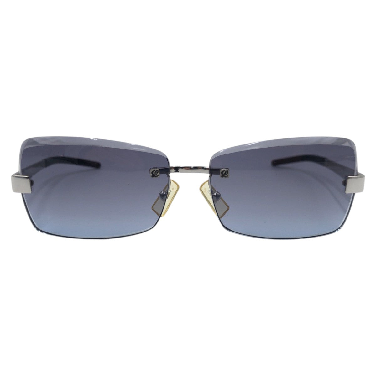 14262
LOEWE ロエベ ブルー シルバー メタル SLW 067 COL.579 サングラス 男女兼用 スクエア  レディース