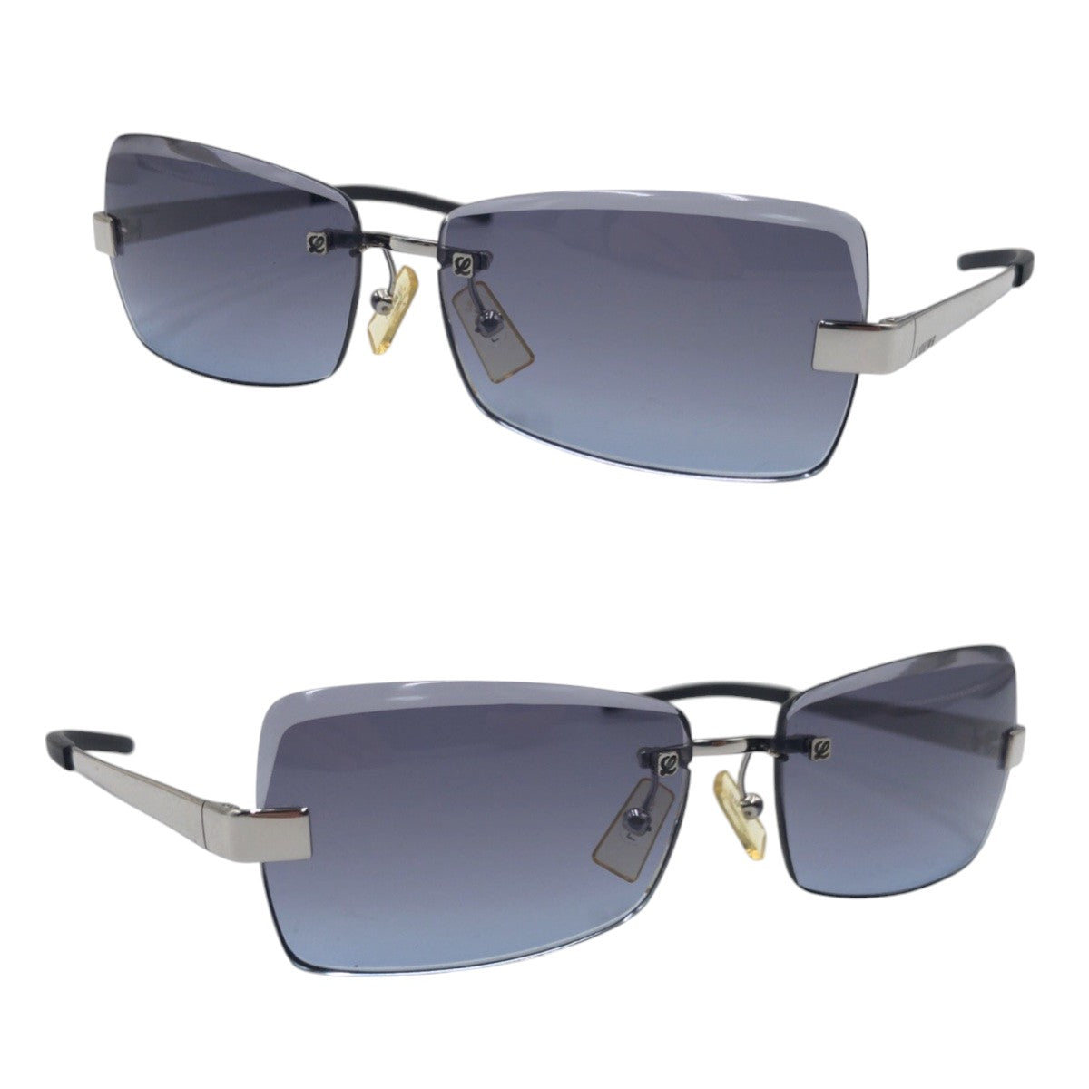 14262
LOEWE ロエベ ブルー シルバー メタル SLW 067 COL.579 サングラス 男女兼用 スクエア  レディース