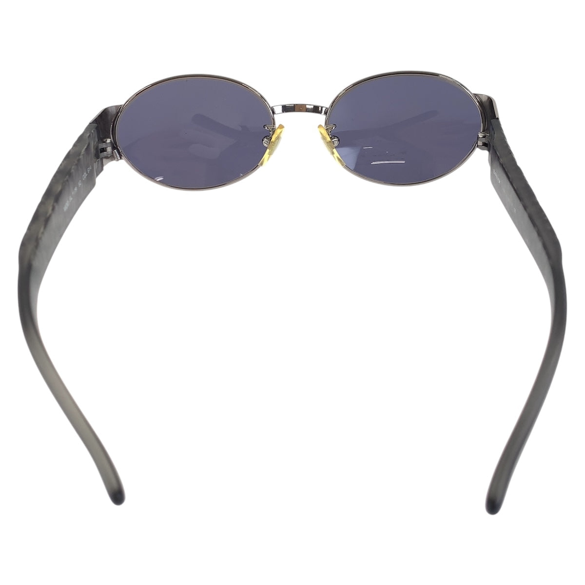 14263
FENDI フェンディ ブラック 黒 クリア シルバー金具 プラスチック / メタル MOD.SL7179 52 COL.614 サングラス 男女兼用 ラウンド  メンズ AB11