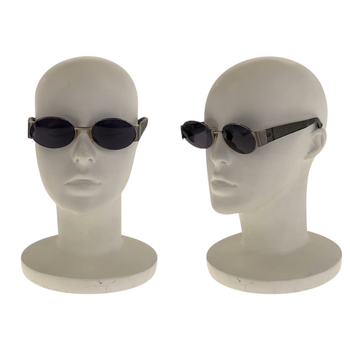 14263
FENDI フェンディ ブラック 黒 クリア シルバー金具 プラスチック / メタル MOD.SL7179 52 COL.614 サングラス 男女兼用 ラウンド  メンズ AB11