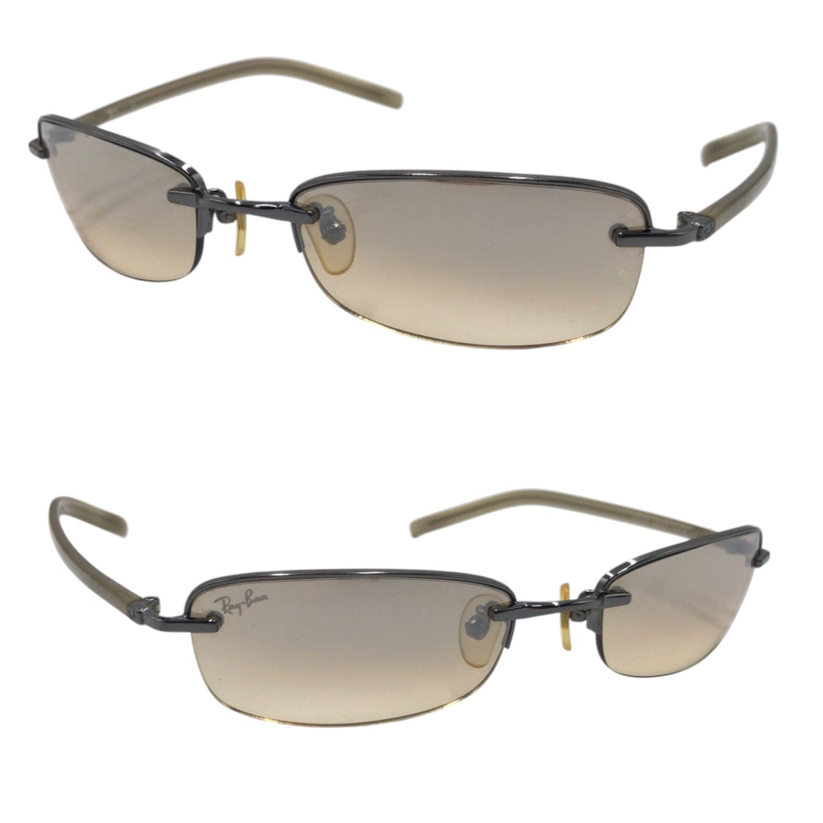 Ray-Ban Brown Metal/Plastic RB3228 004/82 54◻︎19 135 Sunglasses Square Men's