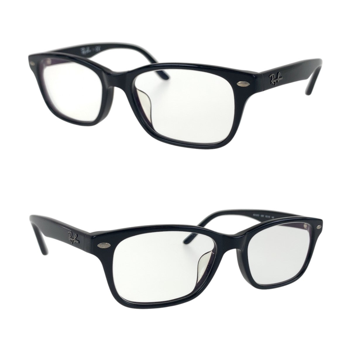 14265
Ray-Ban レイバン ブラック 黒 シルバー金具 プラスチック RB 5345D 2000 53◻︎18 145 メガネ 男女兼用  メンズ