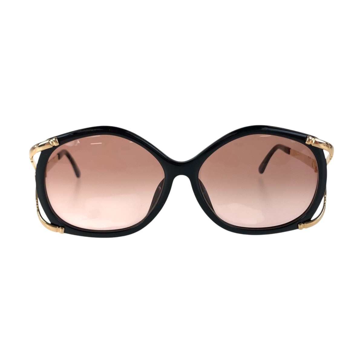 14266
Dior ディオール ヴィンテージ ブラック ゴールド金具 プラスチック / メタル 2605A 90 58◻︎14 サングラス スクエア  レディース ABP5